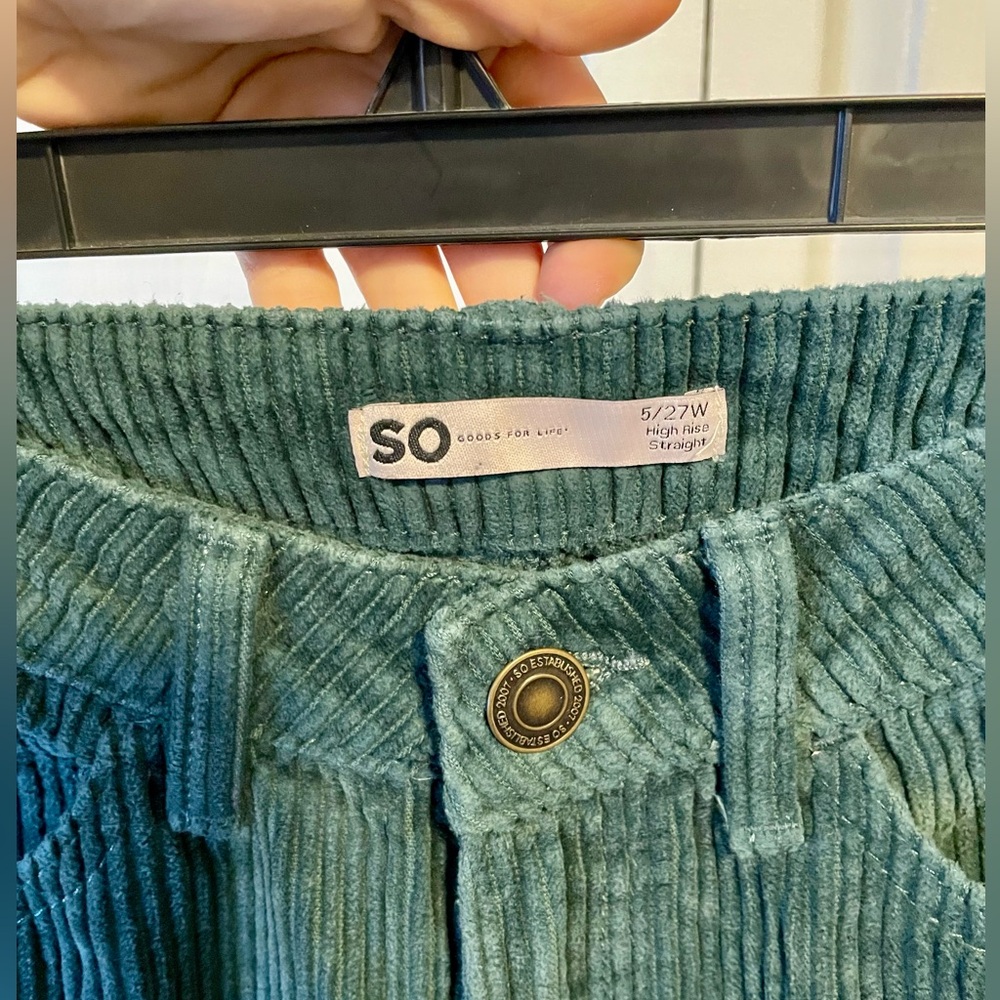 SO Corduroy Straight Leg Pant